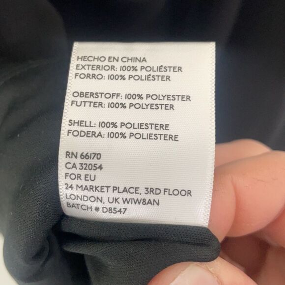 Sleek Black Deep V Tunic Long Sleeve - Picture 9 of 13